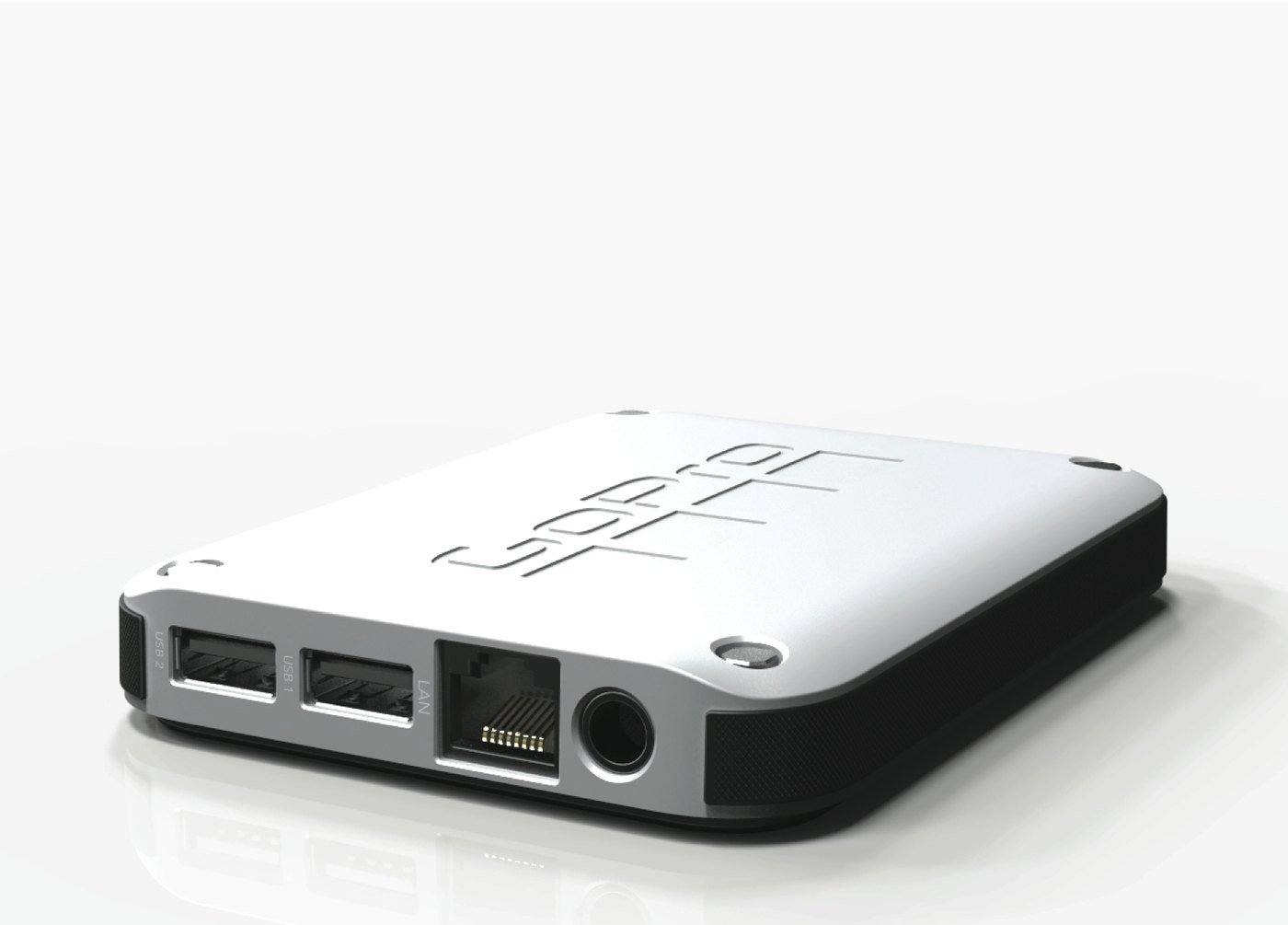 Supertubes industrial design concept B — white media hub
