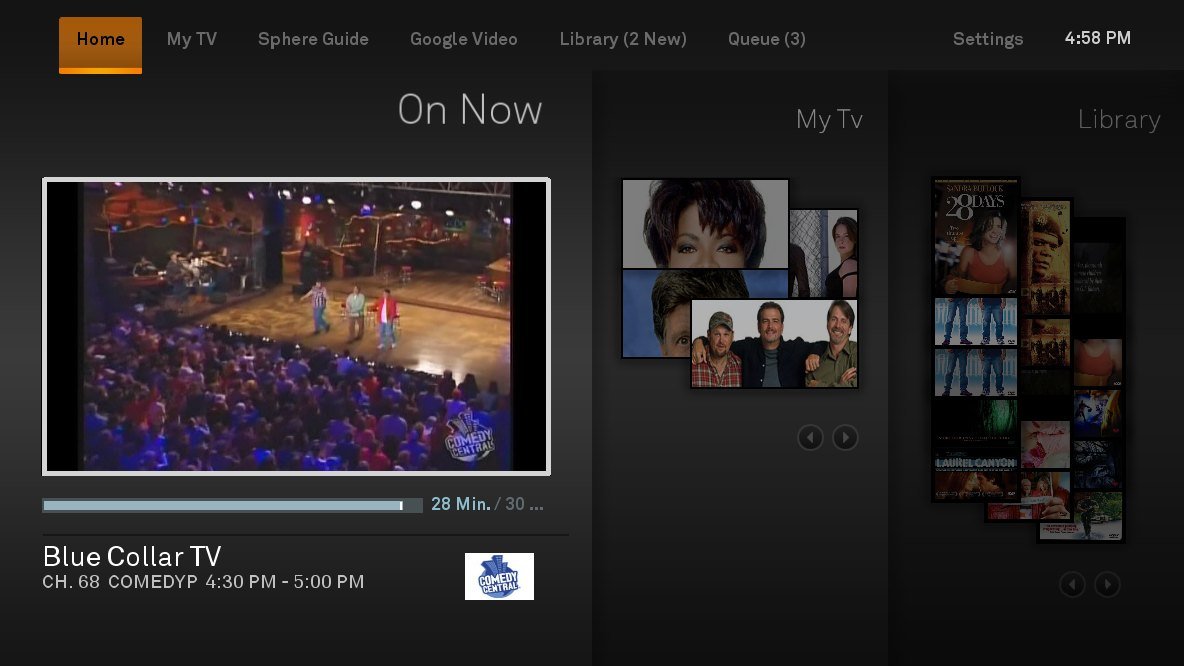 Next generation TV experience interface prototype