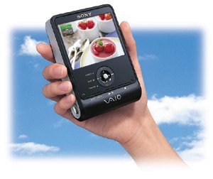 Sony VAIO portable media player held in hand